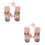2Paare Kuschelige - Kunstlammwolle in Pink 6