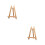2Stk Holz Mini Easel A-Frame Stativ Beige Für Bilder & 6