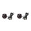 2Pcs Black Mini Clock with Night Glow for Dashboard Decor 3