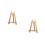 2Stk Holz Mini Easel A-Frame Stativ Beige Für Bilder & 8