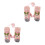 2Paare Kuschelige - Kunstlammwolle in Pink 4