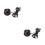 2Pcs Black Mini Clock with Night Glow for Dashboard Decor 5