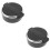 2Pièces Cendrier Portable Noir Couvercle Anti-Poussière 8