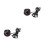 2Pcs Black Mini Clock with Night Glow for Dashboard Decor 6