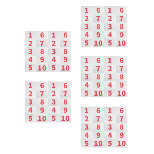 50Pièces Dossards Running Réutilisable Pour Compétition 2