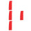 4Pièces Protections Levier Silicone Rouge Universelles 7