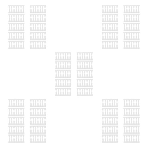 50Pièces Clôture Décorative Blanche En Plastique Pour Mini 2