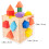 2Ensembles Blocs Éducatifs En Bois Boîte De Rangement Beige 4