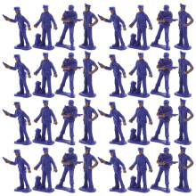 300Pièces Modèles Miniatures Police En PP Pour Jeux Et Décoration