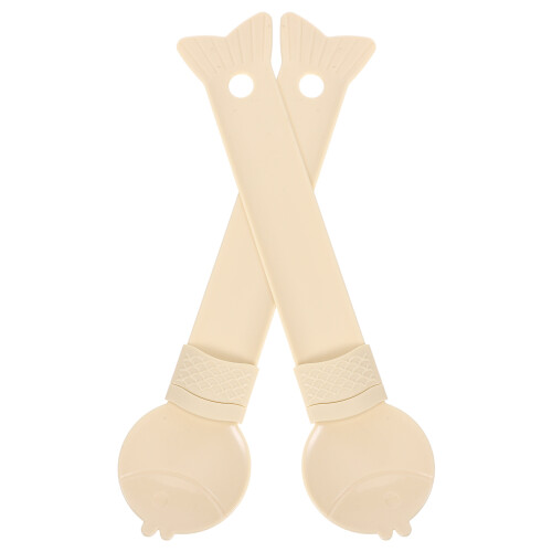 6Pièces Cuillères À Pour Chats Beige En ABS Polyvalentes 1