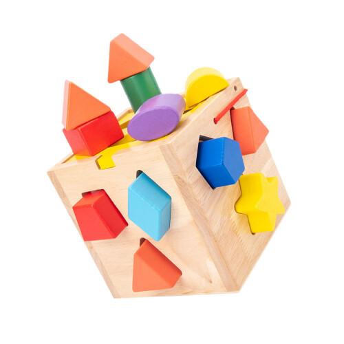 2Ensembles Blocs Éducatifs En Bois Boîte De Rangement Beige 2