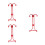 3Pièces Porte-Extincteur Mural En Fer Rouge Robuste Usage 7