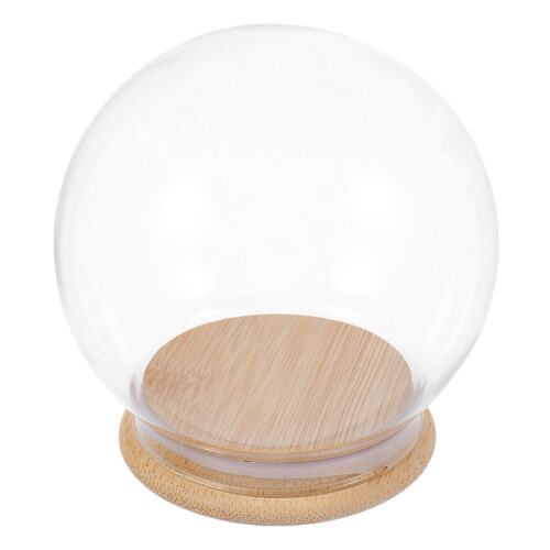 3Pièces Dome Verre Transparent Pour Vitrine Ornements