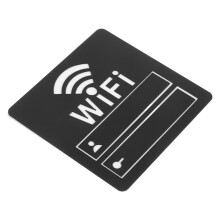3Pièces Stickers WiFi Noir Pour Décor Maison Commerce