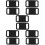 10Pièces Coque Silicone Tracer Noire Résistante Usage Extérieur 8