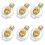 12Pièces Flacons D'eau Bénite Dorés Design Floral Élégant 2