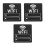 3Pièces Stickers WiFi Noir Pour Décor Maison Commerce 9