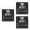 3Pièces Stickers WiFi Noir Pour Décor Maison Commerce 7