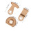 3Pièces Lames Carbure Multitool Dorées Pour Découpe Précise Grout 2