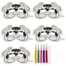 2Ensembles Masques Animaux Blancs DIY Gonflables Pour Jeux Et FĂŞte