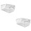 2Pièces Grilles Drainage Toit Acier Inox Argent Durable 7