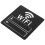 3Pièces Stickers WiFi Noir Pour Décor Maison Commerce 3