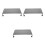 3Pièces Support Écran Aluminium Design Élégant Pour Usage Bureau 9