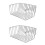 2Pièces Grilles Drainage Toit Acier Inox Argent Durable 6