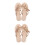 2Pièces Sandales Plates Or Style Boho Feuille 8