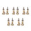 10Pièces Miniature Phare Bois Décor Vintage Océan 9