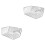 2Pièces Grilles Drainage Toit Acier Inox Argent Durable 4