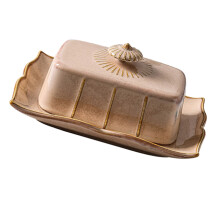 2Ensembles Plat Beurre Céramique Khaki Résistant Pour Cuisine Moderne