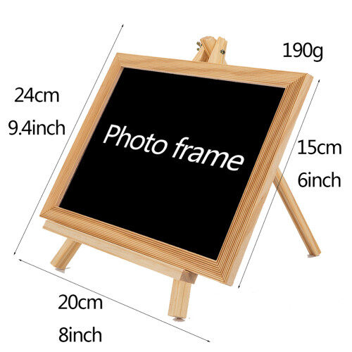3Pièces Chevalet Noir Bois Tableau Effaçable Pour Enfants 1