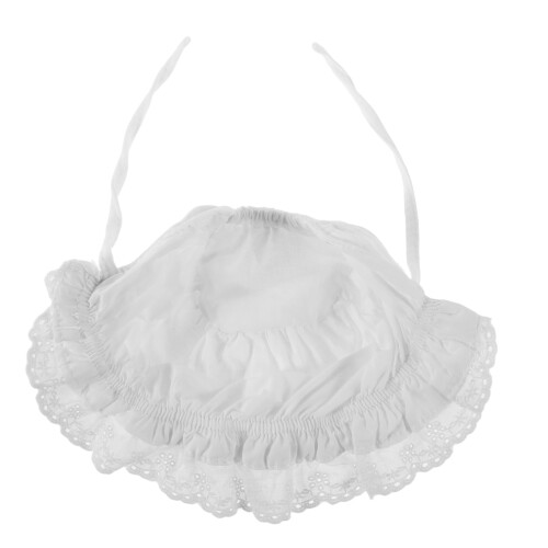 3Pièces Chapeaux Bébé Blancs Style Princesse Protection Solaire