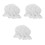 3Pièces Chapeaux Bébé Blancs Style Princesse Protection Solaire 8
