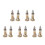 10Pièces Miniature Phare Bois Décor Vintage Océan 4