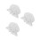 3Pièces Chapeaux Bébé Blancs Style Princesse Protection Solaire 6