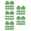 200Pièces Décorations Trèfles En Vert Pour St Patrick Fête DIY 8