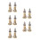 10Pièces Miniature Phare Bois Décor Vintage Océan 5