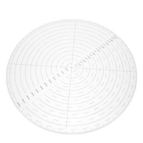 5Pièces Modèles Circulaires En Transparent Pour Quilting 1