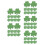 200Pièces Décorations Trèfles En Vert Pour St Patrick Fête DIY 7