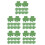 200Pièces Décorations Trèfles En Vert Pour St Patrick Fête DIY 5
