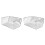 2Pièces Grilles Drainage Toit Acier Inox Argent Durable 3
