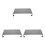 3Pièces Support Écran Aluminium Design Élégant Pour Usage Bureau 4