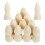 40Pièces Figurines En Bois Lisses Pour Déco 2