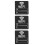 3Pièces Stickers WiFi Noir Pour Décor Maison Commerce 5
