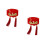2Pièces Colliers Chinois Rouges Pour Chats, Décoratif 5
