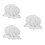 3Pièces Chapeaux Bébé Blancs Style Princesse Protection Solaire 3