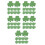 200Pièces Décorations Trèfles En Vert Pour St Patrick Fête DIY 10