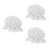 3Pièces Chapeaux Bébé Blancs Style Princesse Protection Solaire 4